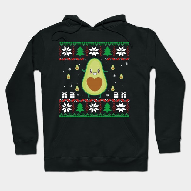 Funny Avocado Ugly Christmas Sweater Vegan Avocado Hoodie